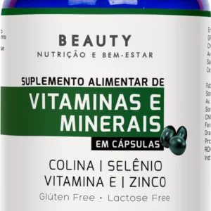 Suplemento alimentar de COLINA + SELÊNIO + VITAMINA E + ZINCO
